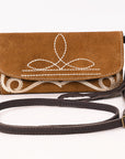 American Darling Suede Bag Genuine Leather Clutch Bag