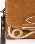 American Darling Suede Bag Genuine Leather Clutch Bag