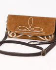 American Darling Suede Bag Genuine Leather Clutch Bag
