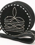 American Darling Suede Bag Genuine Leather Canteen Bag
