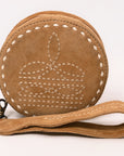 American Darling Suede Bag Genuine Leather Canteen Bag