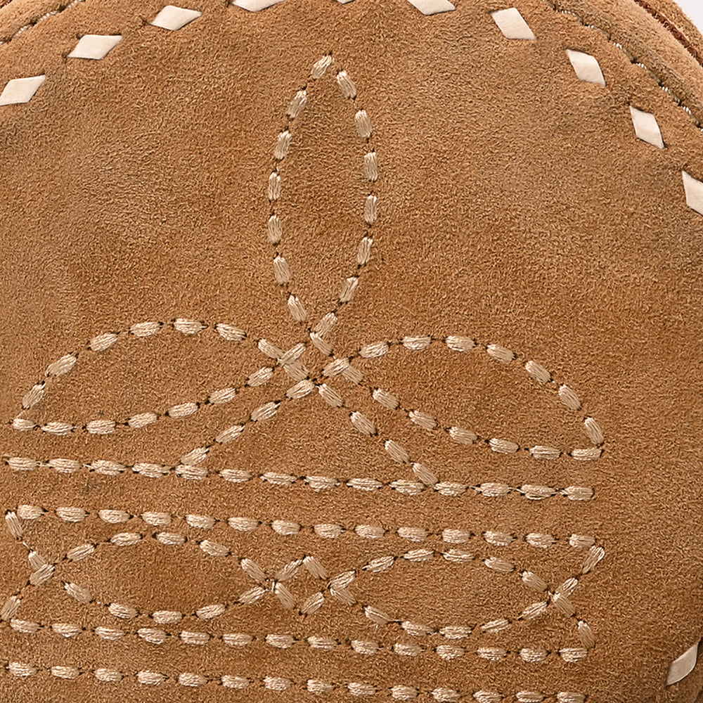 American Darling Suede Bag Genuine Leather Canteen Bag