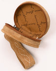 American Darling Suede Bag Genuine Leather Canteen Bag