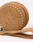 American Darling Suede Bag Genuine Leather Canteen Bag