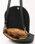 American Darling Hand Curved Genuine Leather Crossbody Bag