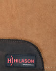 Hilason Western Wool Felt Horse Saddle Pad Top Suede Leather Brown