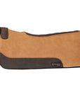 Hilason Western Wool Felt Horse Saddle Pad Top Suede Leather Brown