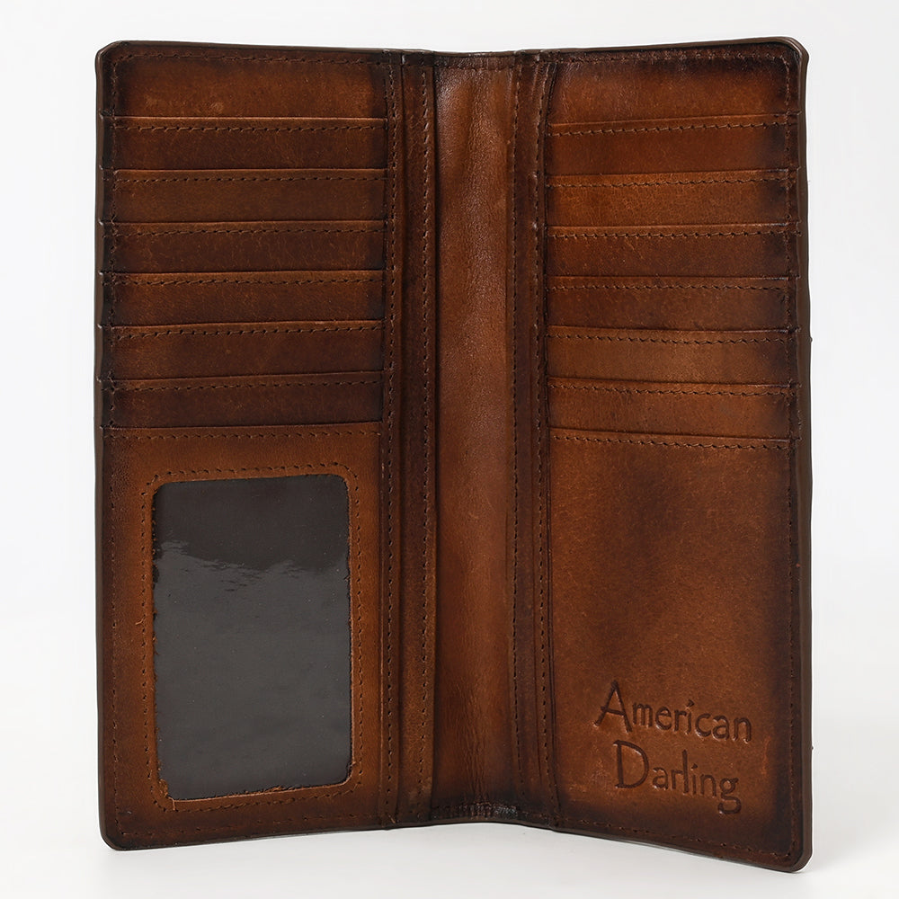 American Darling Genuine Leather Rodeo Wallet For Men &amp; Women Unisex Purse