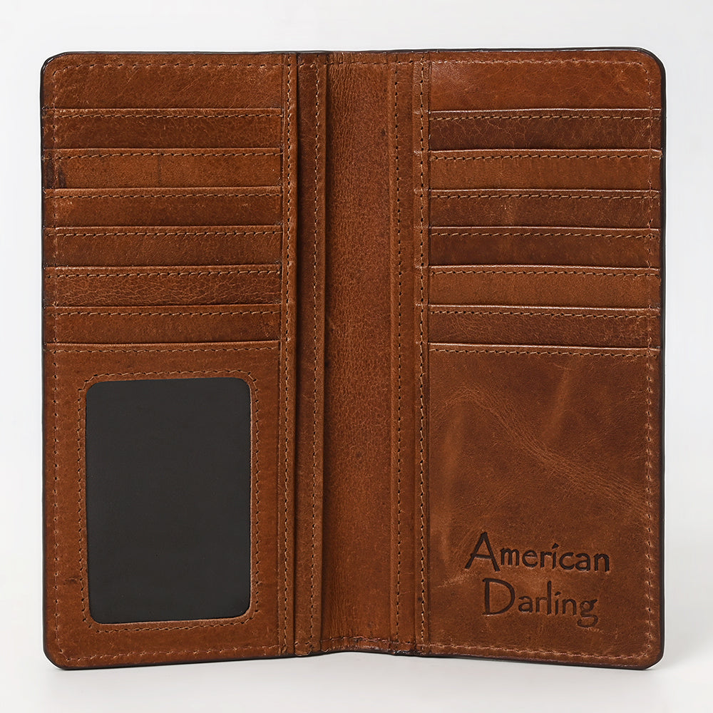 American Darling Genuine Leather Rodeo Wallet For Men &amp; Women Unisex Purse