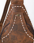 American Darling Sling Genuine Leather Women Bag Western Handbag Purse