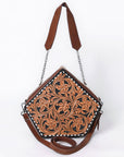 American Darling Crossbody Hand Tooled Genuine Leather women bag western handbag purse