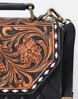 American Darling Crossbody Hand Tooled Genuine Leather women bag western handbag purse
