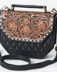 American Darling Crossbody Hand Tooled Genuine Leather women bag western handbag purse