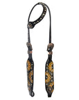 AMERICAN DARLING Western Horse One Ear Headstall Breast Collar Set Leather