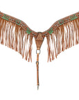 AMERICAN DARLING Western Horse Headstall Breast Collar Set American Leather