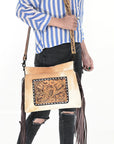 OHLAY Cross Body Genuine Leather women bag western Bag SKBZ161