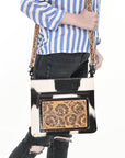 OHLAY Cross Body Genuine Leather women bag western Bag SKBZ162