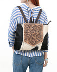 OHLAY Backpack Genuine Leather women bag western Bag SKBZ165