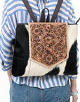 OHLAY Backpack Genuine Leather women bag western Bag SKBZ165