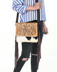 OHLAY Clutch Genuine Leather women bag western Bag SKBZ166