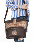 OHLAY Large Crossbody Genuine Leather women bag western Bag SKBZ168
