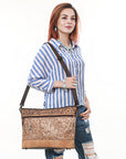 OHLAY Large Crossbody Genuine Leather women bag western Bag SKBZ173