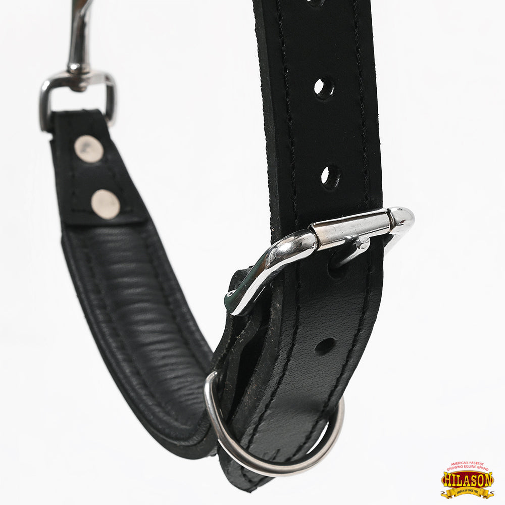 Guide Dog Harness Hilason Black Padded Genuine Leather Harness