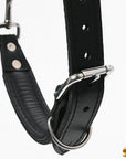 Guide Dog Harness Hilason Black Padded Genuine Leather Harness