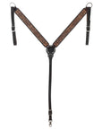 BAR H EQUINE Western Horse Headstall Breast Collar Set American Leather