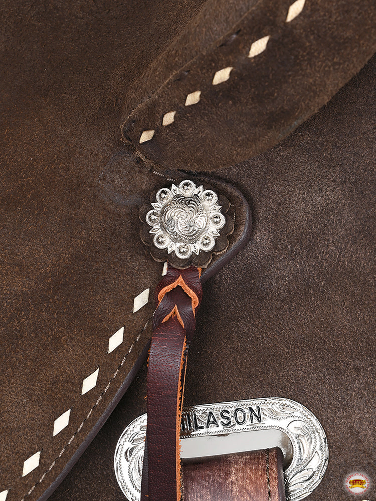 Flex Tree Western Horse Saddle In American Leather Barrel Trail Hilason