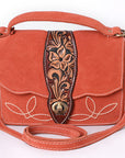 American Darling Crossbody Hand Tooled Suede Genuine Leather Women Bag Western Handbag Purse