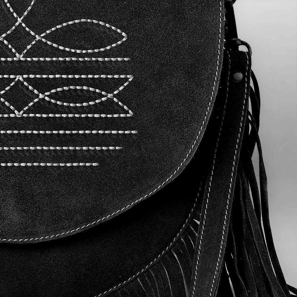 American Darling Crossbody Genuine Suede Leather women bag western handbag purse
