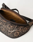 American Darling Fanny Pack Hand Tooled Genuine Western Leather Women Bag Handbag Purse |