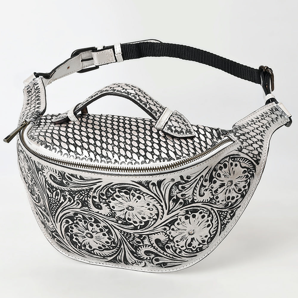 American Darling Fanny Pack Hand Tooled Genuine Western Leather Women Bag Handbag Purse |