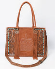 American Darling Tote Hand Tooled Suede Genuine Western Leather Women Bag Western Handbag Purse