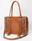 American Darling Tote Hand Tooled Suede Genuine Western Leather Women Bag Western Handbag Purse