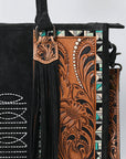 American Darling Tote Hand Tooled Suede Genuine Western Leather Women Bag Western Handbag Purse