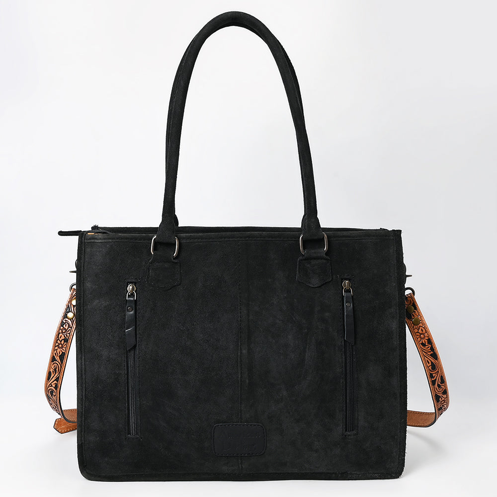 American Darling Tote Hand Tooled Suede Genuine Western Leather Women Bag Western Handbag Purse