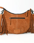 American Darling ADBG1663 Cross Body Hand Tooled Suede Genuine Leather Women Bag Western Handbag Purse