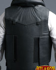 Horse Tall Collar Riding Vest Safety Protective Hilason Leather Rodeo