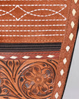 American Darling Gun Case Hand Tooled Genuine Leather Women Bag Western Purse
