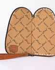 American Darling Gun Case Hand Tooled Genuine Leather Women Bag Western Purse