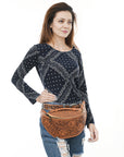 ADBGZ829 Fanny Pack Genuine Western Leather Women Bag