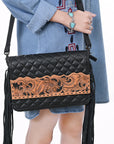 American Darling Crossbody Hand Tooled  Genuine Western Leather Women Bag Western Handbag Purse