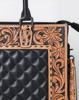 ADBG1671 Tote Hand Tooled Genuine Western Leather Women Bag