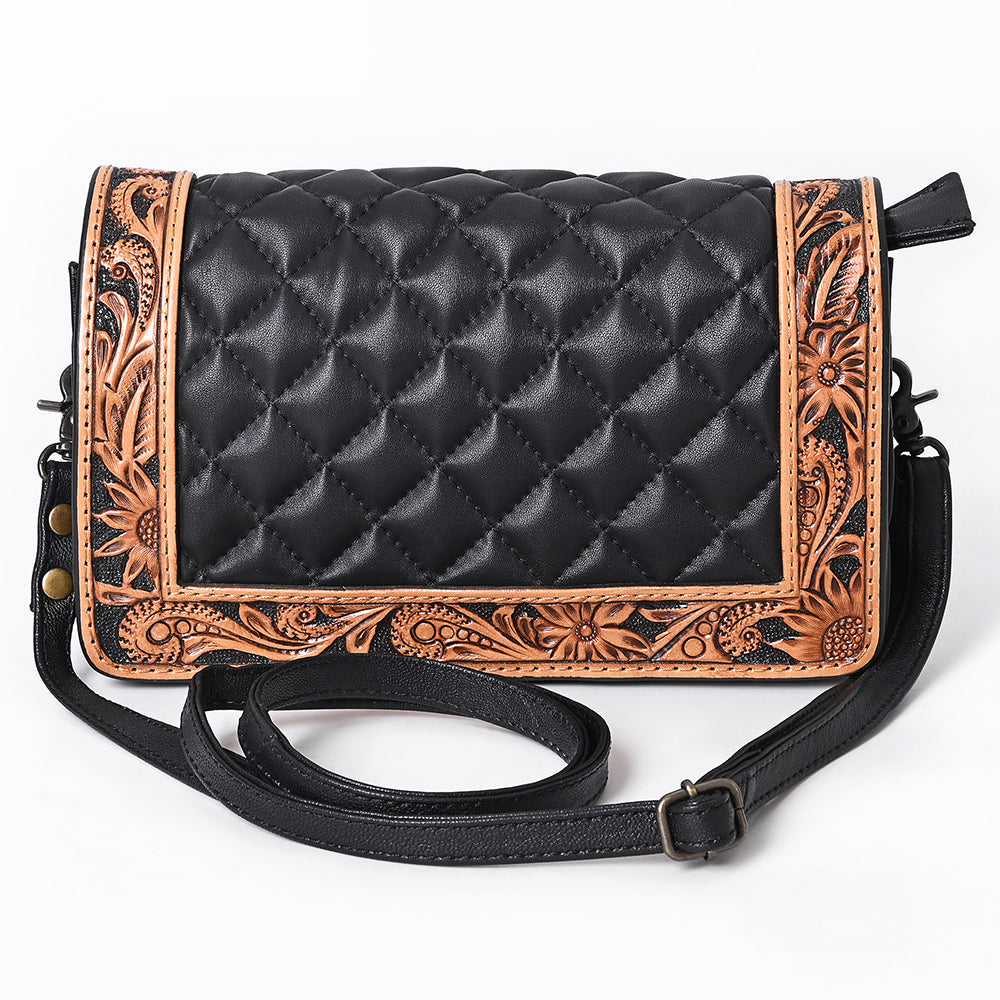 ADBG1673 Organiser Hand Tooled Genuine Western Leather Women Bag