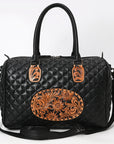 American Darling ADBG1681 Briefcase Hand Tooled Genuine Leather women bag western Handbag Purse