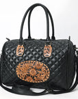 American Darling ADBG1681 Briefcase Hand Tooled Genuine Leather women bag western Handbag Purse