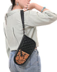 ADGC108 Gun Case Hand Tooled Genuine Leather Women Bag