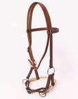 Hilason Western Horse Noseband Rawhide Genuine American Leather Headstall